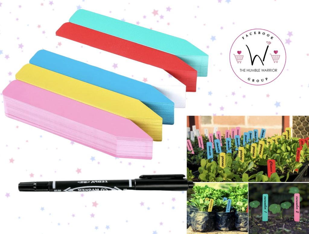 300-piece set of 4-inch plastic plant labels!
